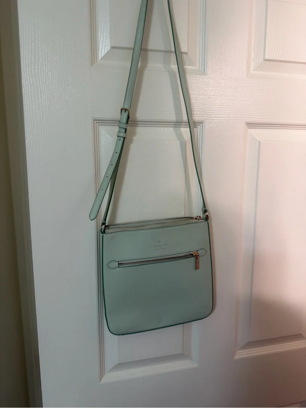 kate spade Mint Green Leather Crossbody Shoulder Bag